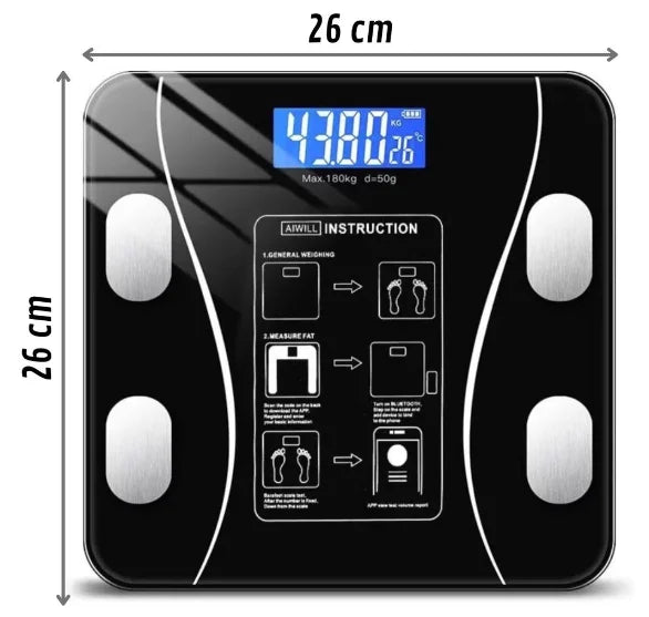 Bluetooth Professional Bioimpedance Body Scale-Neverdie Store