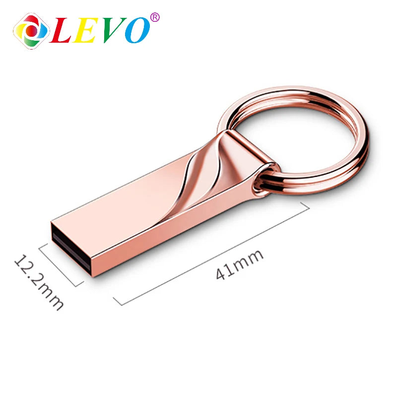 Metal USB Flash Drive 4GB 8GB 16GB 32GB 64GB 128GB Pen Drive Memory stick USB 2.0 Pendrive Creative gifts U disk
