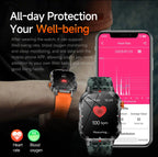 SENBONO V35 Smart Watch 1100mah Large Battery Compass Women's Cycle Management BT Call Message Push Sports Outdoor Smart Watch