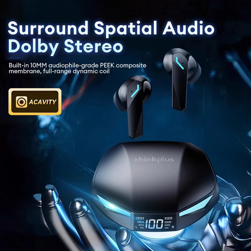 New Lenovo XT53 Wireless Bluetooth Earphones Low Latency Gaming Headphones HIFI Quality Sound HD Voice Noise Cancelling Earbuds