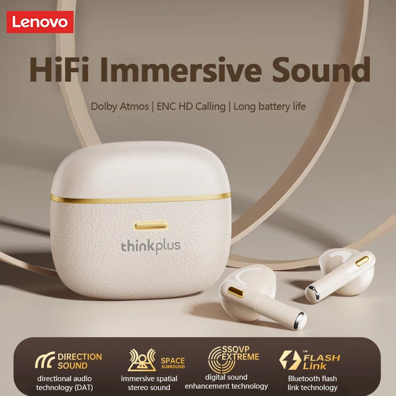 Original Lenovo LP22 Pro Wireless Bluetooth Headphones True For Stereo Sport Game TWS Earbuds In Ear With Mic Touch Headset New