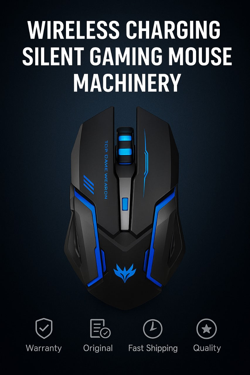 Wireless Charging Silent Gaming Mouse Machinery